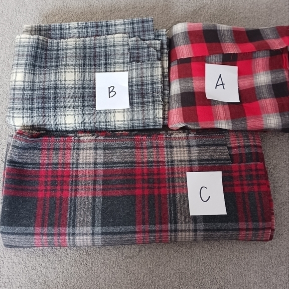 Lot of Plaid Fabric - Picture 1 of 11